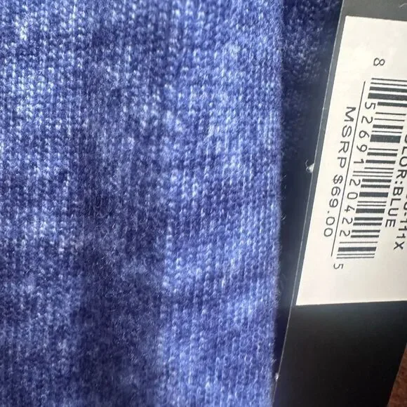 Catherine Malandrino $69 Jogger 2Pc Lounge PJ Set Blue 2X NEW - Picture 6 of 10